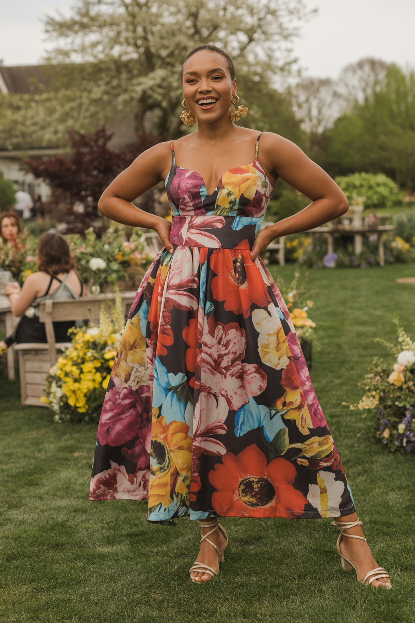 Statement Floral Maxi Dress