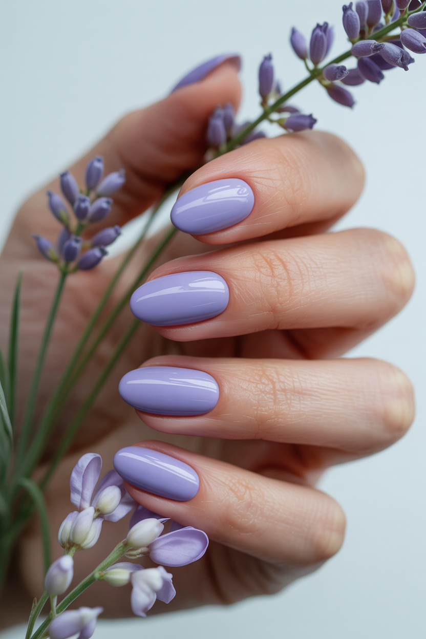Lavender Almond Solid Manicure