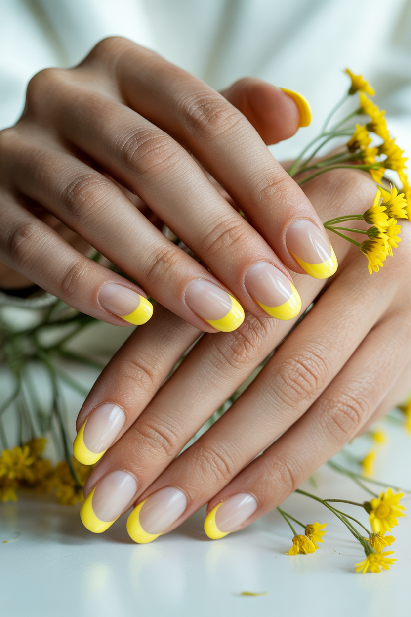 Soft Butter Yellow Solid Manicure