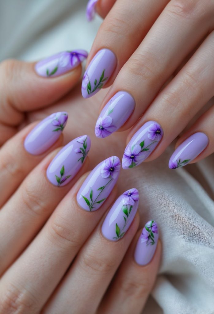 Spring Floral Nails Ideas