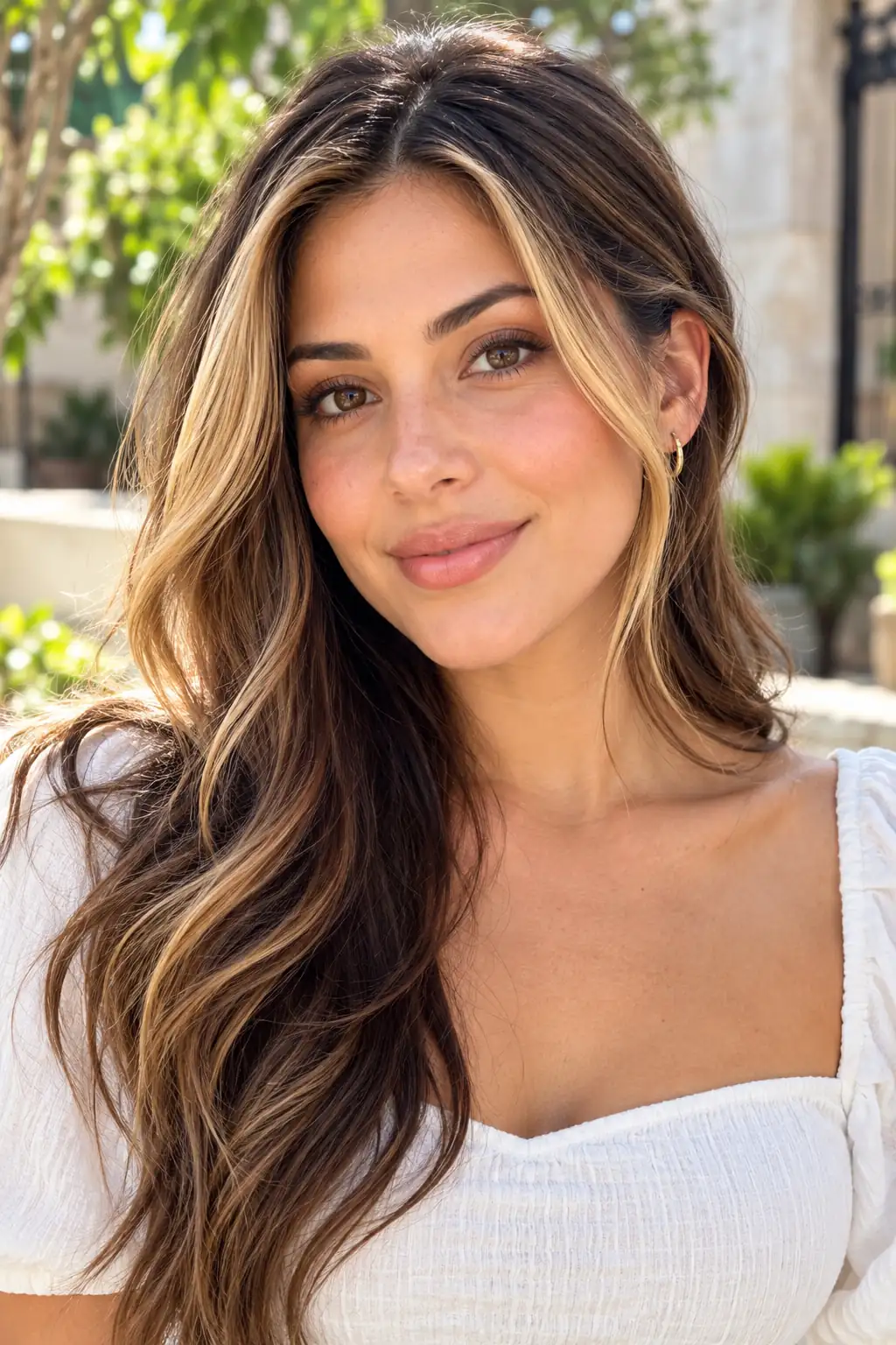Honey Blonde Face-Framing Highlights