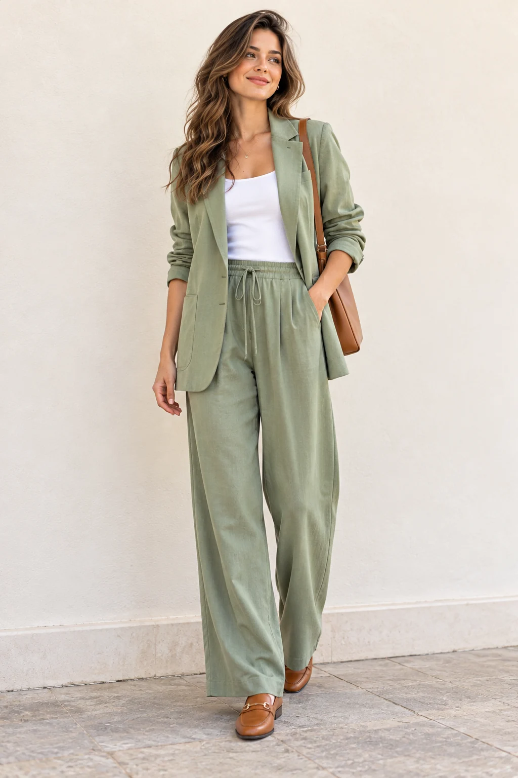 Relaxed Suit Set in a Spring Color