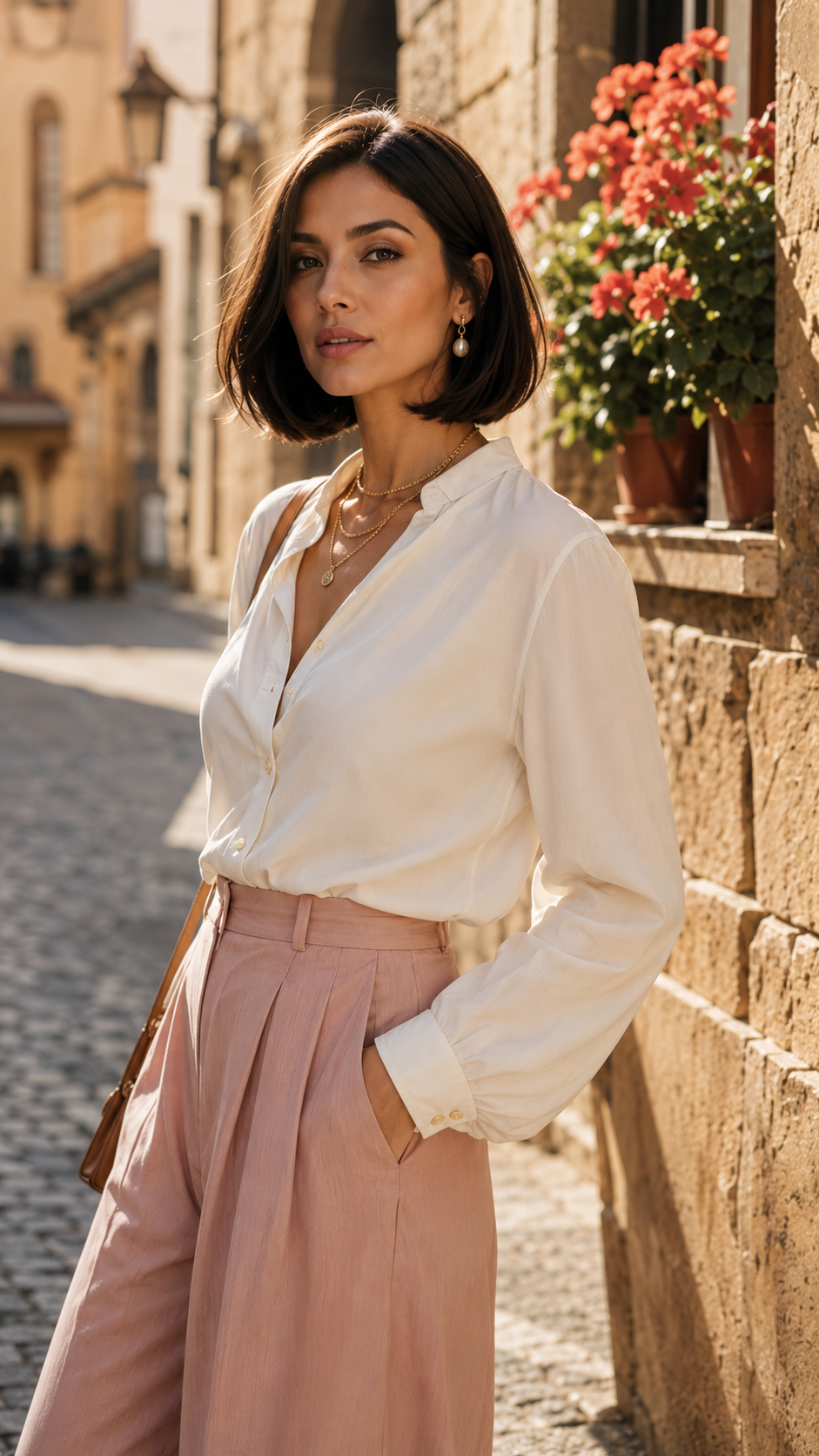 The Italian Bob (Soft, Rounded, Chin-Grazing)