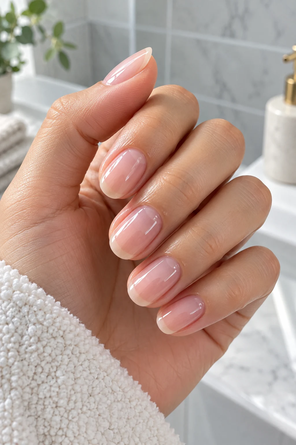 Soap Nails Translucent Manicure