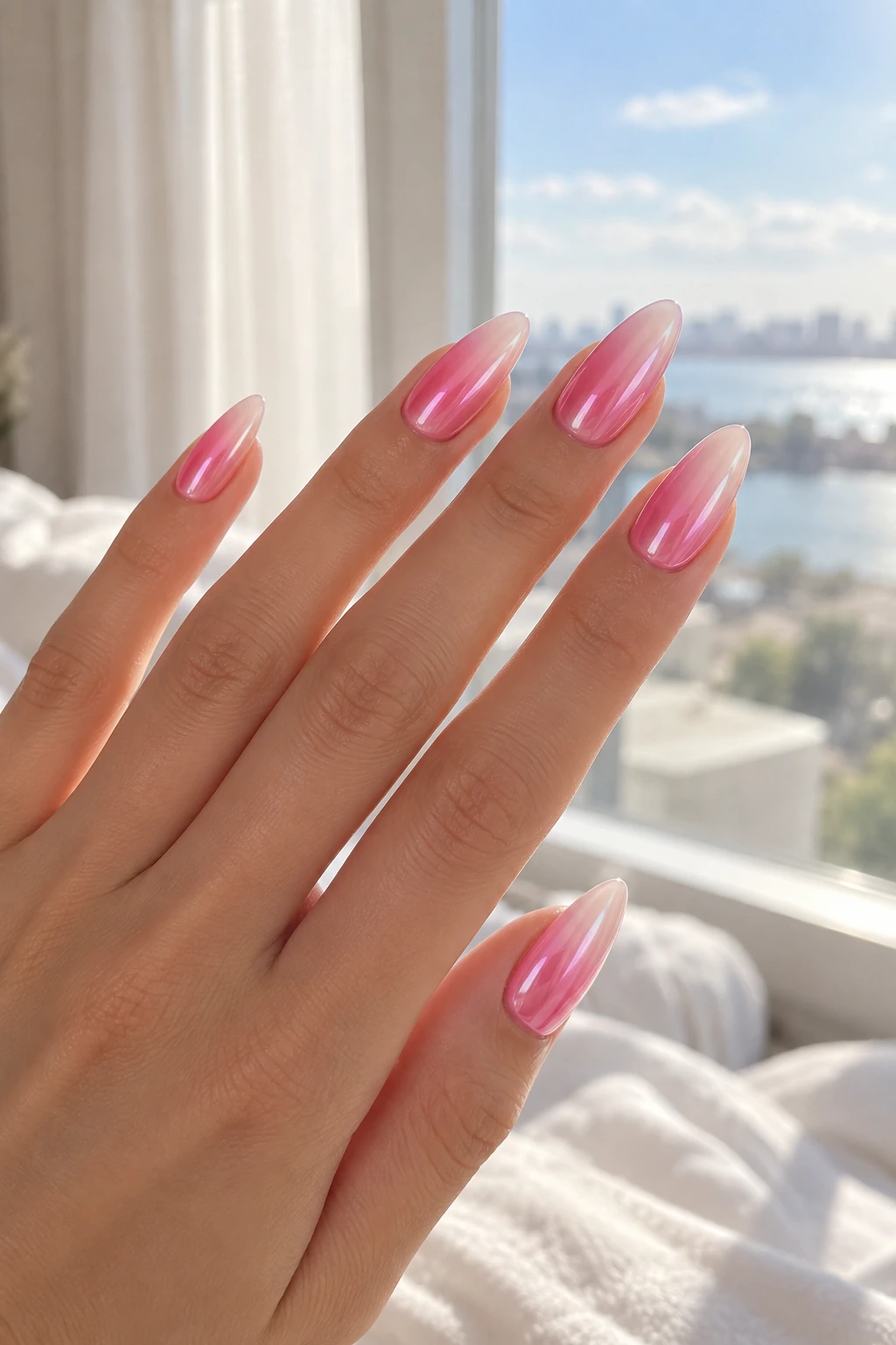 Barbie Pink Chrome Ombre