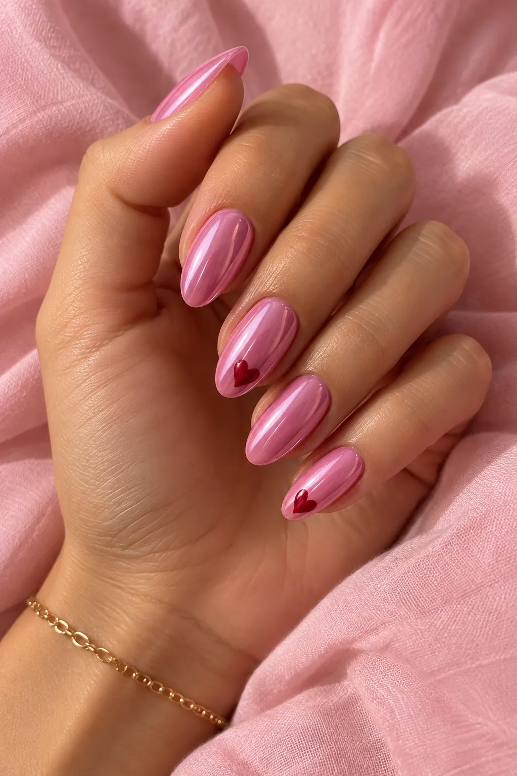 Barbie Pink Chrome with Heart Details
