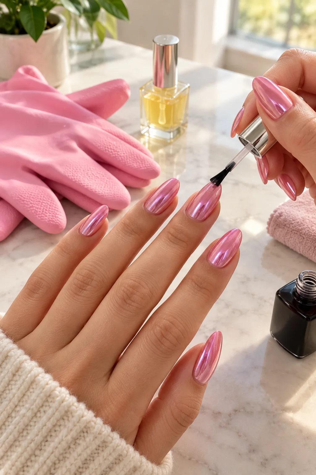 Making Chrome Nails Last Longer Without Chipping